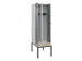 locker met bank,voor scheiding van kleding,HxBxD 2120x600x815mm,2vak