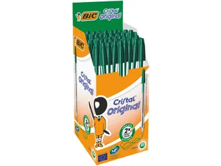 Balpen Bic Cristal medium groen - 5