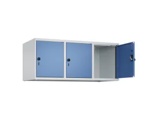 opzetkast,v. locker,3vak.,vak B 400mm,HxBxD 500x1200x500mm - 1