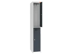 Dubbeldekse lockerkast,HxBxD 1800x300x500mm,1x2vak.,draaigrendel