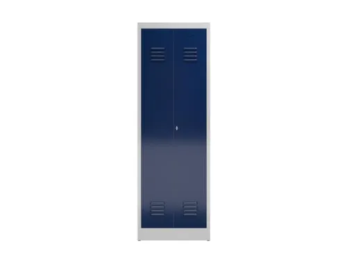 garderobekast,HxBxD 1800x590x500mm,2vak,klink,gezamenlijk afsluitbaar