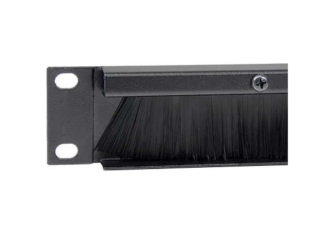 1U borstelstrip-kabelpaneel voor horizontale serverracks