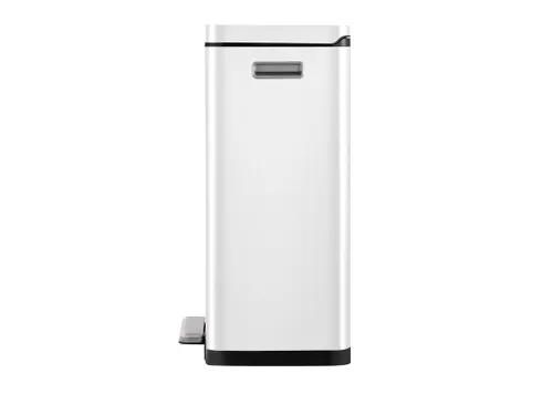 X-Cube pedaalemmer 30 Liter Wit Mat RVS