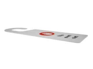 Kunststof deurhanger 250x75mm Voel je welkom - Nu even niet Wit - 4