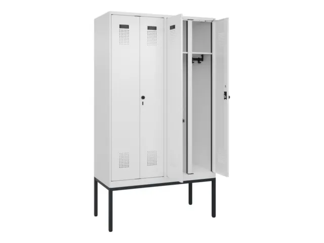 locker voor scheiding van kleding,HxBxD 2120x1200x500mm,4vak