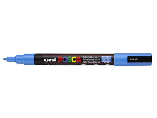 Verfstift Posca PC3M Fijne punt 0,9-1,3mm Hemelsblauw