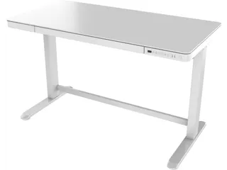 Zit-Sta Werkplek 120cm Glas Wit Elektrisch Verstelbaar - 1