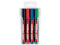 Permanent marker e-330, etui van 4 stuks