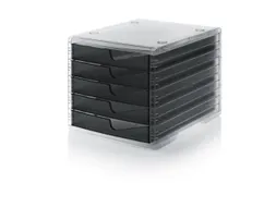 ladeblok,5xDIN C4,Tafelopstelling,HxBxD 255x270x340mm,Polystyreen