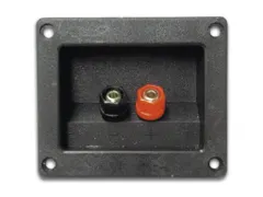 Luidsprekeraansluiting - Rechthoekig - Vernikkeld