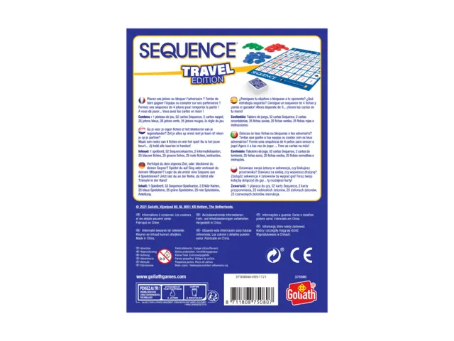Spel Sequence reiseditie 7+ 2-12 spelers