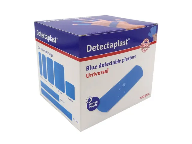 Detectaplast 8140 Pleister waterafstotend blauw 19x72mm 100 Stuks