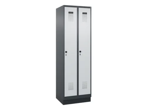 locker voor scheiding van kleding,HxBxD 1950x600x500mm,2vak