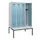 locker met bank,HxBxD 1950x1200x815mm,4vak,vak B 300mm,cilinderslot