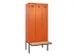 locker met bank,voor scheiding van kleding,HxBxD 2120x900x815mm,3vak