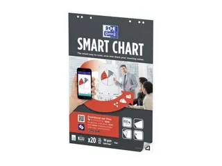 Flipoverpapier Oxford smart 65x98cm. blanco 90gram 20vel - 1