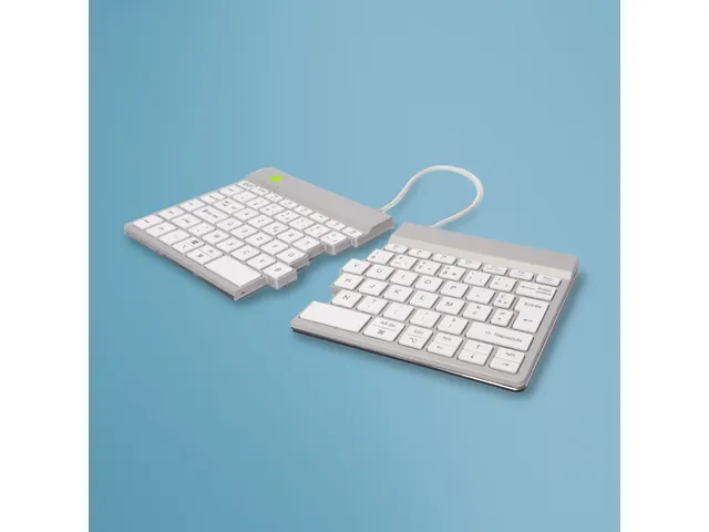 Split Break V2 ergonomisch toetsenbord Azerty FR Wit draadloos