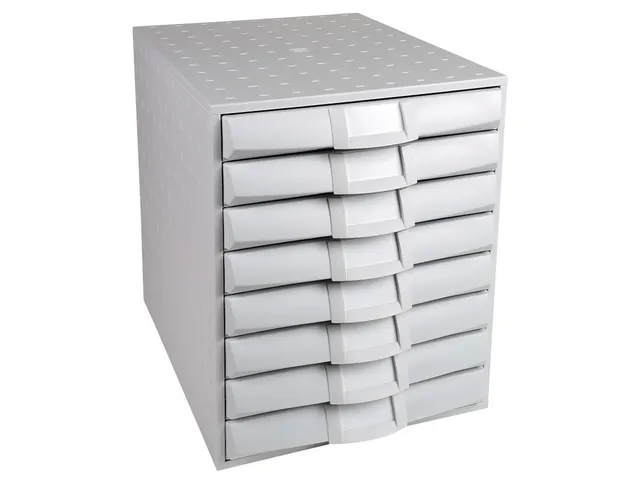 Ladenblok Fantasy Works A4+ met 8 laden Grijs