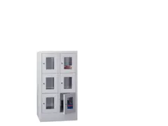 Vakkenkast Vensterdeuren 1187x630x500mm 6 Vakken B 300mm Cilinderslot