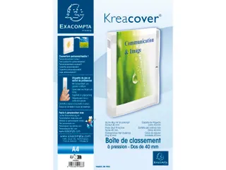 Klasseerdoos PP Krea cover rug 40mm wit - 9