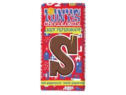 Chocoladeletter Tony's Chocolonely Melk Pepernoot 180gr