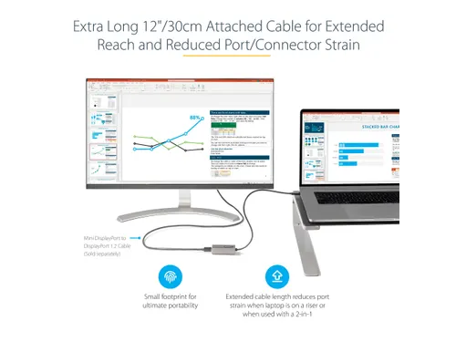 USB C naar Mini DisplayPort Adapter - 4K 60Hz USB-C naar mDP Adapter D