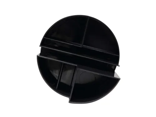 Pennenkoker MAULroundbox Blauwe Engel recycled 6 vaks zwart