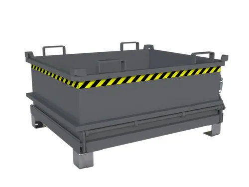 mini-bodemklepcontainer,HxLxB 625x1000x1200mm,0,37m³,inrijbeugel,staa
