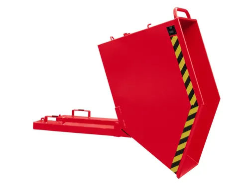 Kiepbak Staalplaat 740x590x1130mm Inh. 0.25m³ 300kg Rood