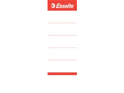 Rugetiket Esselte breed 50x158mm karton wit 100 stuks