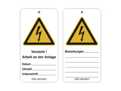 Onderhoudshanger M. Veiligheidsmarkering