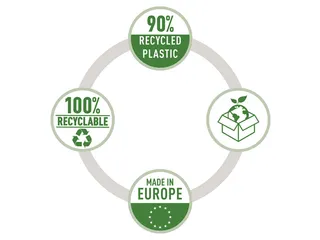 Recycle showalbum, ft A4, 20 hoezen, zwart - 8