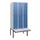 locker met bank,HxBxD 1950x900x815mm,3vak,vak B 300mm,draaigrendel