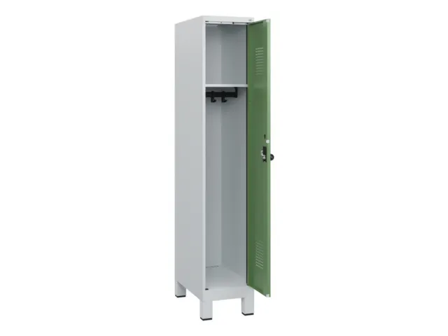 schoollocker,HxBxD 1630x300x500mm,1vak,vak B 300mm,draaigrendel,voeten