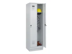 locker,HxBxD 1950x600x500mm,2vak,vak B 300mm,draaigrendel,sokkel
