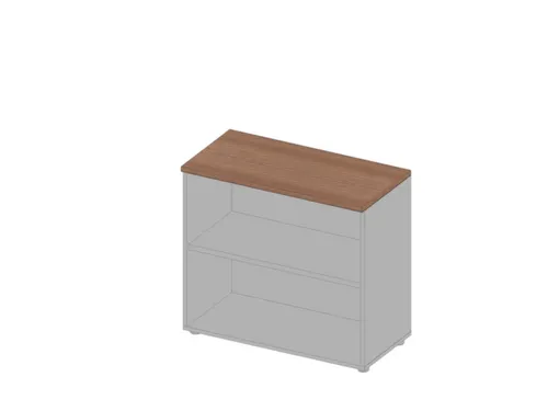 kantoorstelling HxBxD 815x900x450mm 2 OH houten vloer aluminium noten