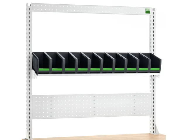 geperforeerde plaat,plank,13vakken,v. werkbank,HxBxD 1357x1800x435mm