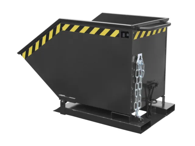 kiepbak,HxLxB 905x1395x840mm,0,6m³,draagverm. 300kg,RAL7021