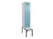 locker met bank,voor scheiding van kleding,HxBxD 2120x400x815mm,1vak