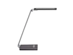 Bureaulamp LED MAULpure, dimbaar, USB-poort Zilver