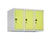 opzetkast,v. locker,3vak.,vak B 250mm,HxBxD 500x750x500mm,vleugeldeur
