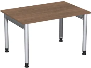 In hoogte verstelbaar bureau,HxBxD 680-820x1200x800mm,blad notenboom - 1
