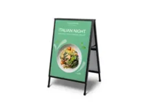 OUTLET Stoepbord Slide-In A1 zwart