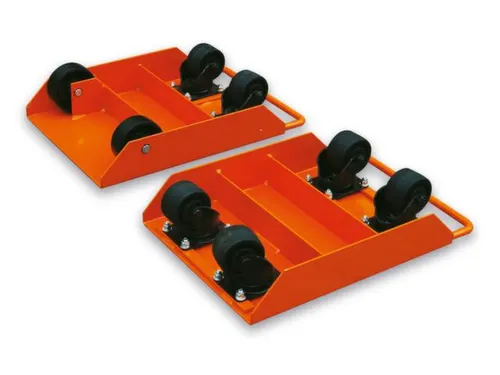 Transportwagen 1000kg Steunplaat Lxb 360x340mm 4 Zwenkwielen Ral2002