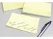 Bloc-mémos 125x75mm jaune bloc de 100 feuillets