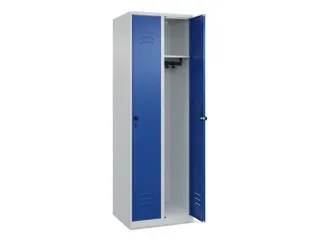 locker,HxBxD 1850x600x500mm,2vak,vak B 300mm,draaigrendel - 1