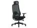Bureaustoel NEN 1335 Ferrara Zwart Met Hoofdsteun