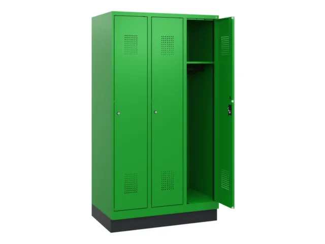 schoollocker,HxBxD 1630x900x500mm,3vak,vak B 300mm,cil.-slot,sokkel