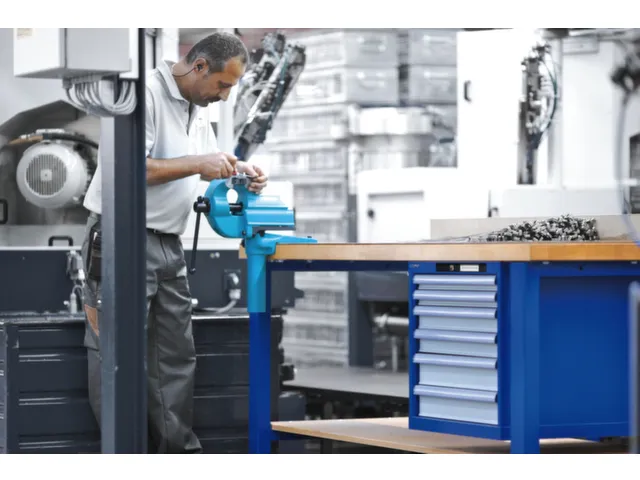 werkbank,HxBxD 840x2000x750mm,multiplexblad,lak RAL5012