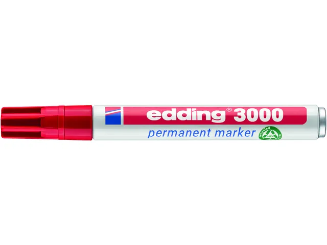 Viltstift edding 3000 rond rood 1.5-3mm